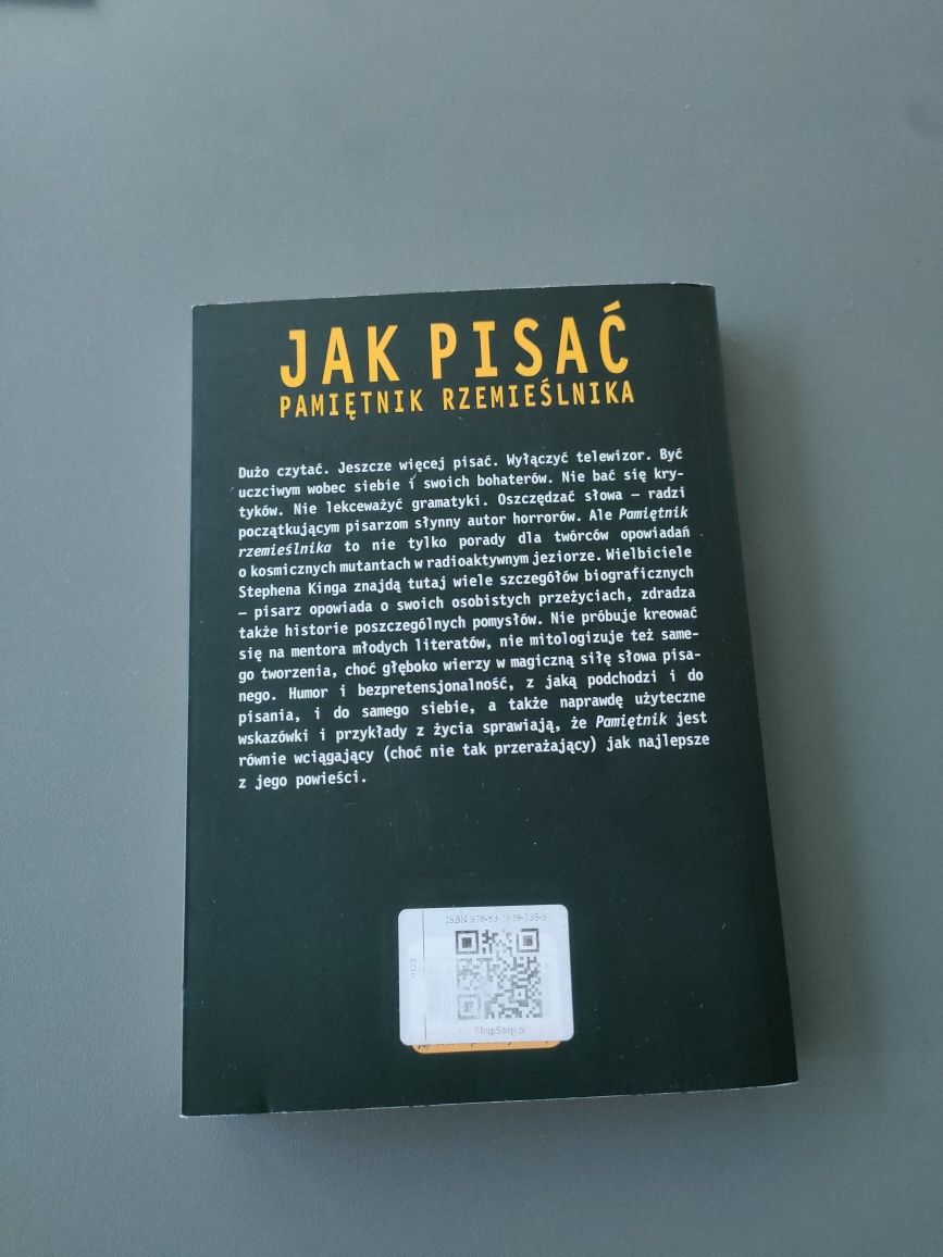 Stephen King, Jak pisać. Pamiętnik rzemieślnika