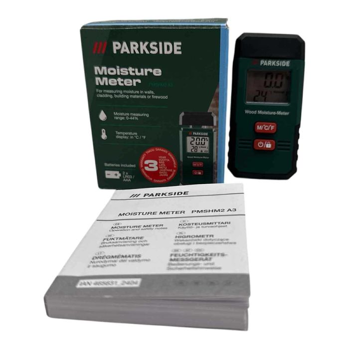 Higrometr Elektroniczny Miernik Wilgotności Parkside Pmshm2 A3 Hg10761