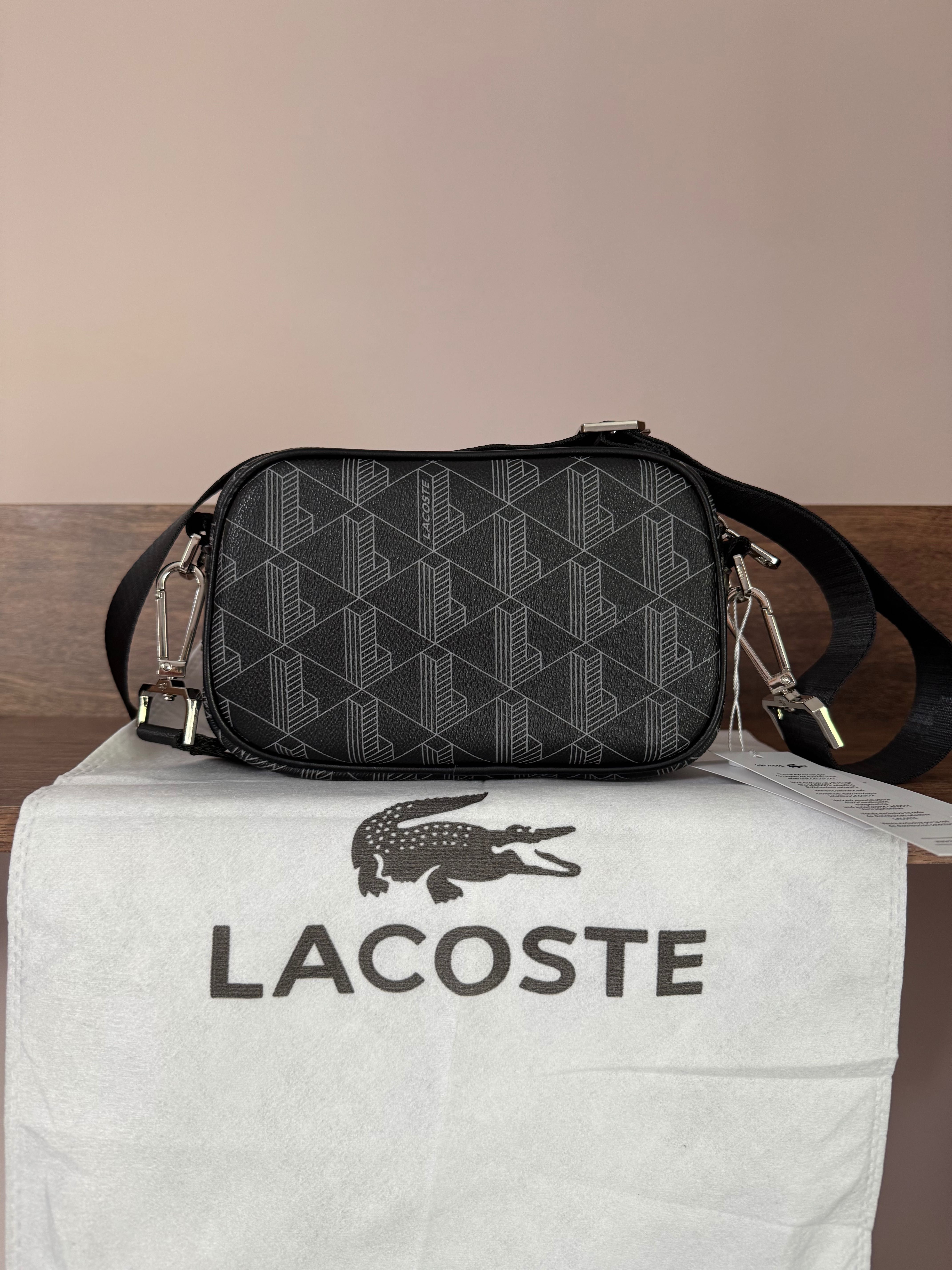 мужская сумка lacoste оригінал чоловіча сумка з шкіри з США USA