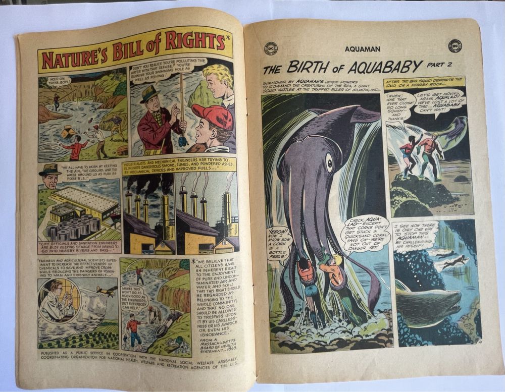 Stary komiks DC 1965 rok Aquaman and Aqualad