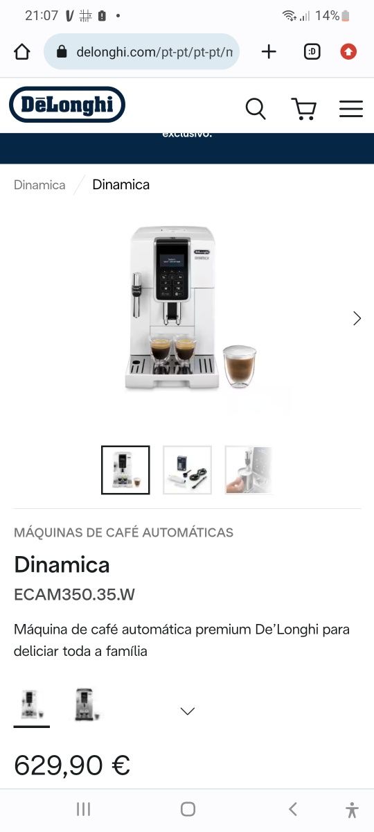 máquina café DeLonghi