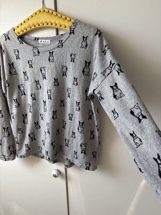 Bluzka sweter buldog grancuski M