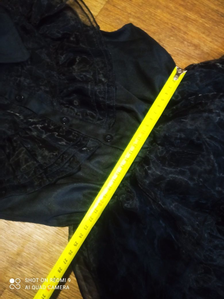 Костюм Вендздей Адамс,платье нарядное, чёрное,Семейка Адамс, рост 150