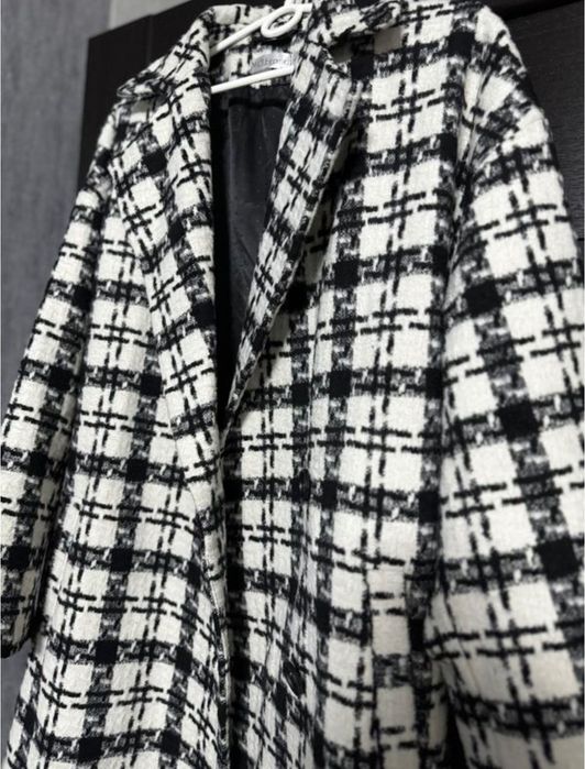 Пальто оверсайз в клітинку