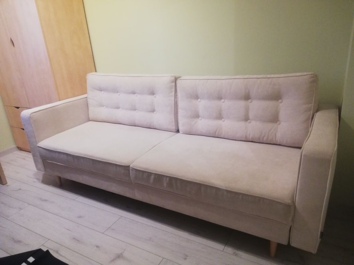 Sofa / Kanapa rozkładana - beżowa [Leszno]