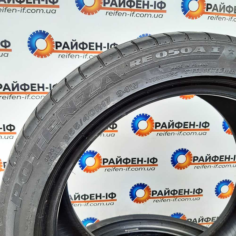 255/40 R17 Bridgestone Potenza RunFlat б/у шини 2шт ^ 2506176