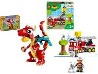 LEGO DUPLO Wóz strażacki + LEGO Creator Czerwony smok PREZENT