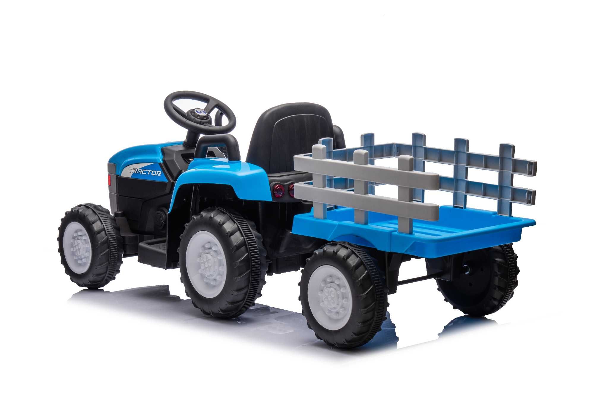 Traktor T7 12V z przyczepką na akumulator dla dzieci
