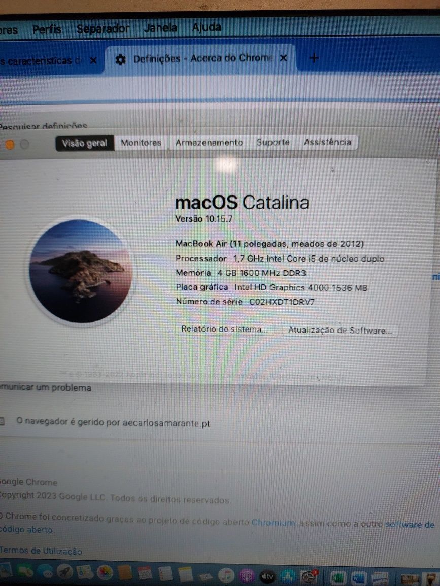 Macbook Air 11 polegadas de 2012