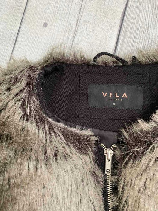 Нова жіноча укорочена шубка,куртка хутро від  Vila S(36)8