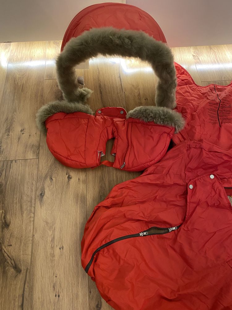 Зимовий комплект Червоого кольору Stokke Xplory Winter Kit
