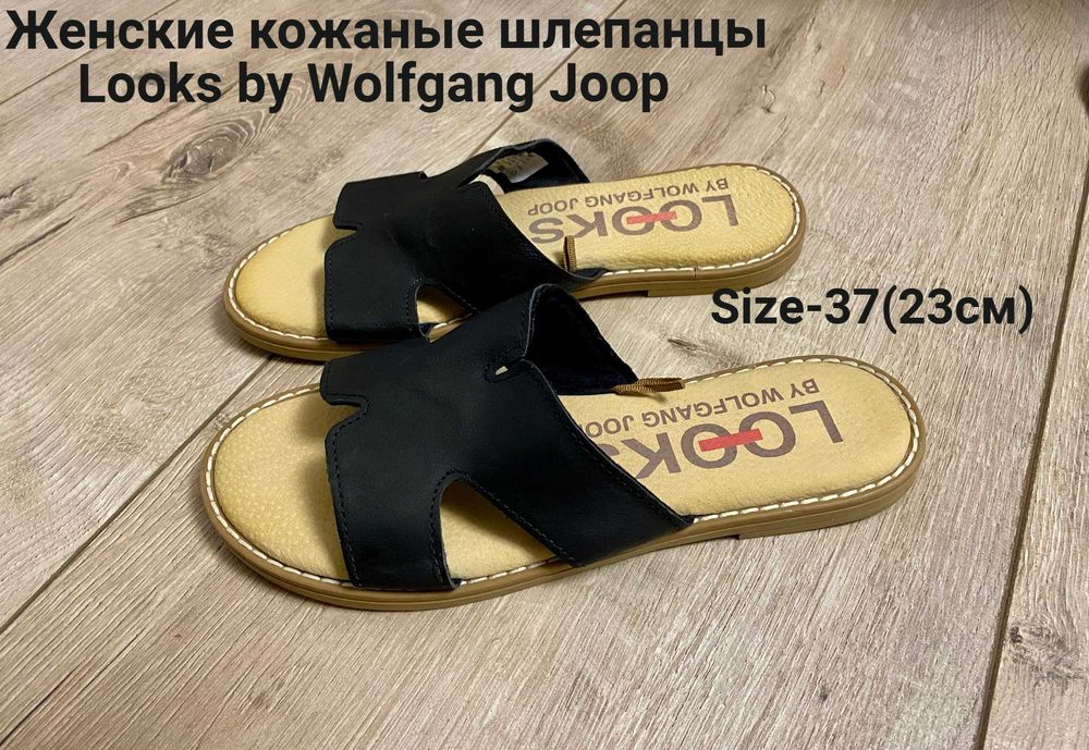 Женские кожаные шлепанцы Looks by Wolfgang Joop