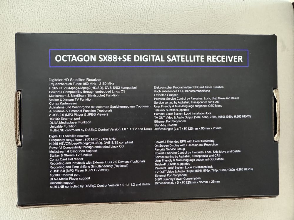 Dekoder Octagon SX88 SE