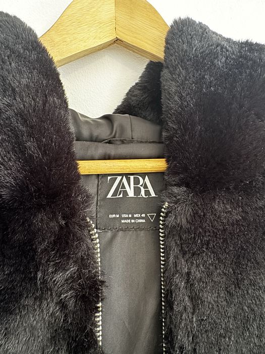 Sobretudo pele Sintetica Zara - Tam M