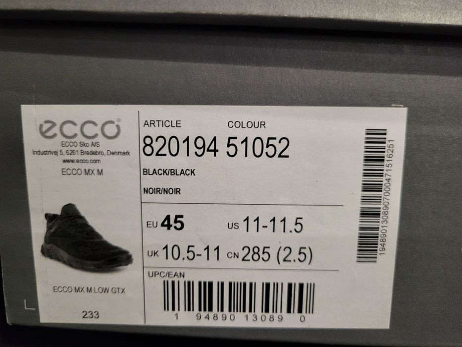 Buty trekkingowe ECCO. Rozmiar 45