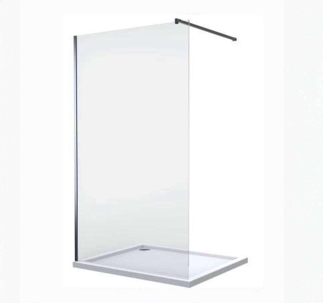 szkło hartowane 90 cm x 200 cm, grubość 1 cm, do ścianki prysznicowej