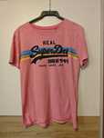 Różowy t-shirt Superdry