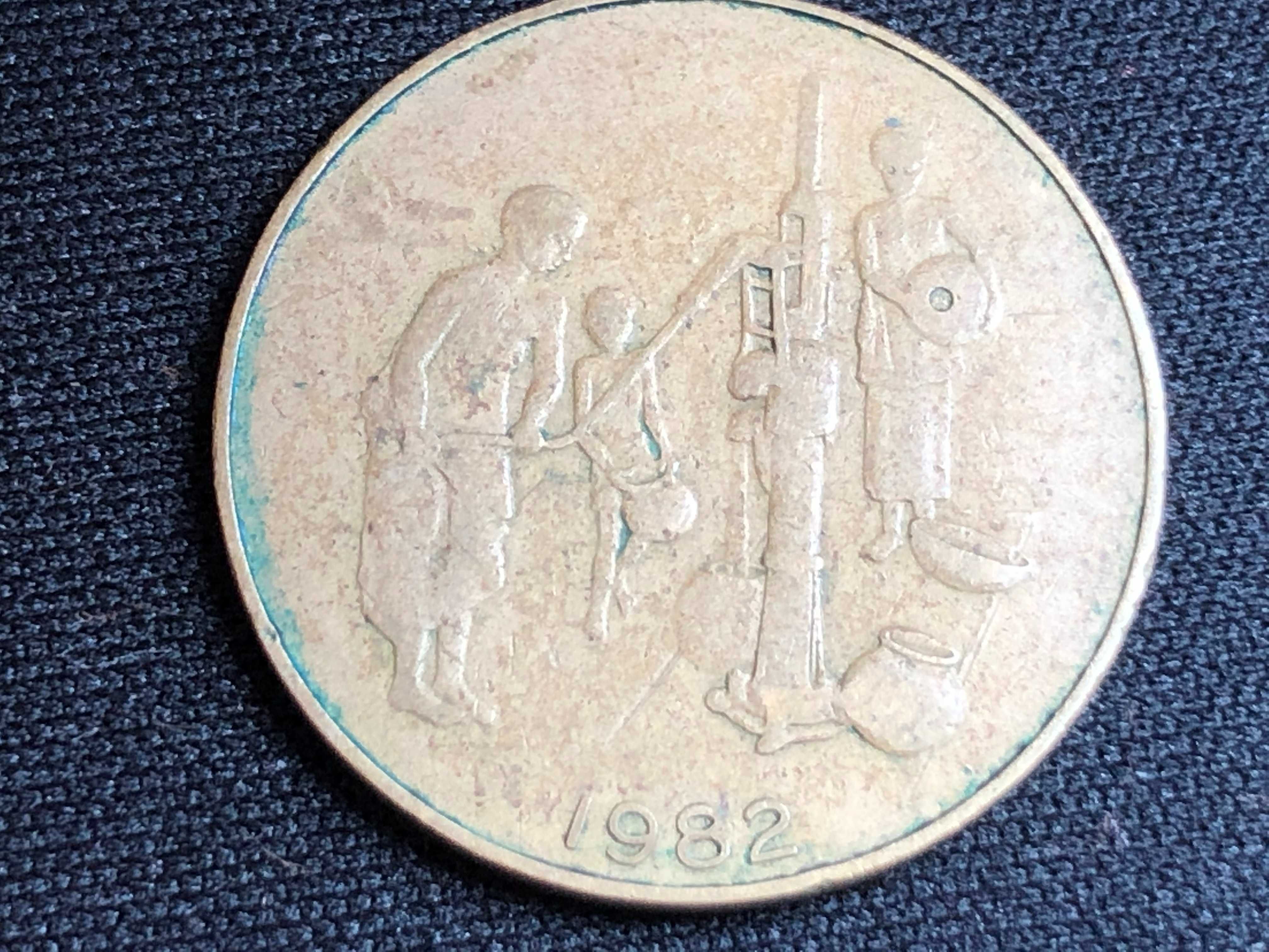 Estados África Ocidental 1982 - 10 Francos Cobre