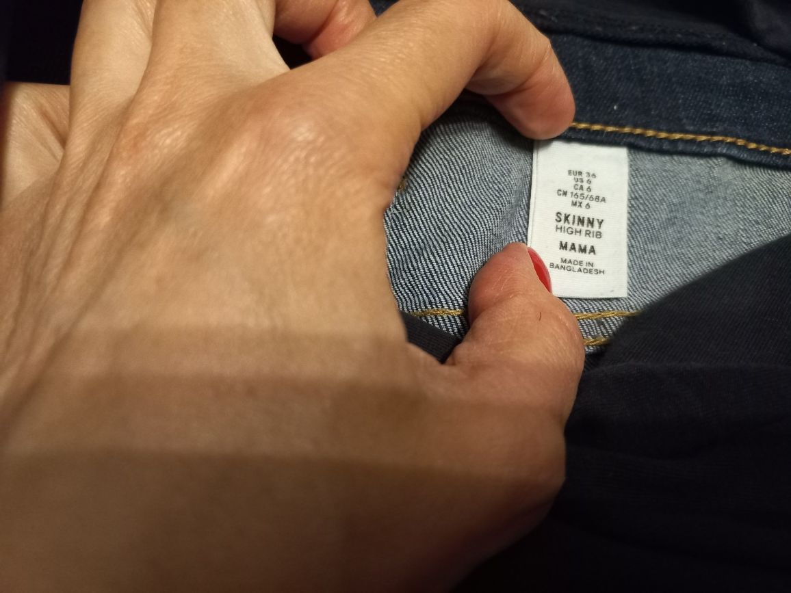 Spodnie jeansy ciążowe r.36 H&M