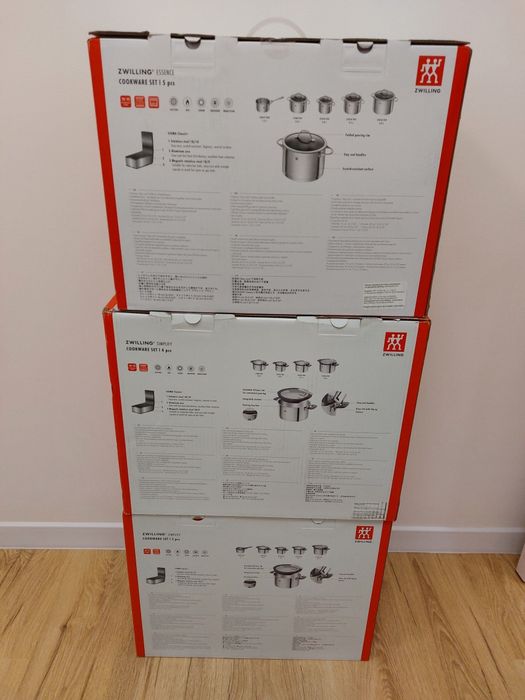 Набір каструль Zwilling Simplify - індукція - нержавіюча сталь - 9 еле