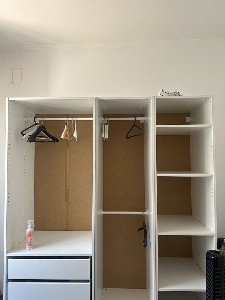 Roupeiro completo tripartido IKEA