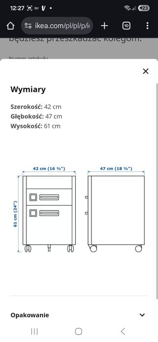 Szafka metalowa IKEA