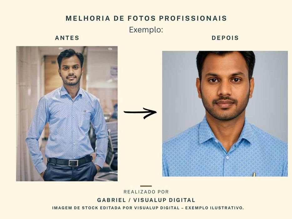 Transformo a tua foto em foto profissional