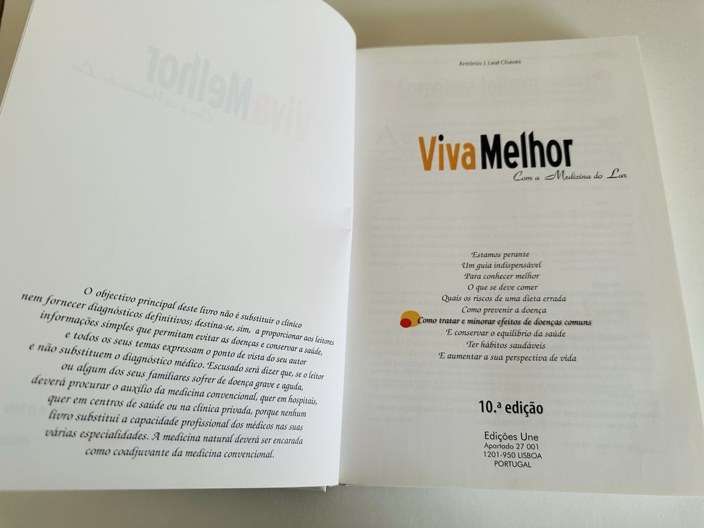Livro Viva Melhor Com a Medicina do Lar - Tiragem comemorativa