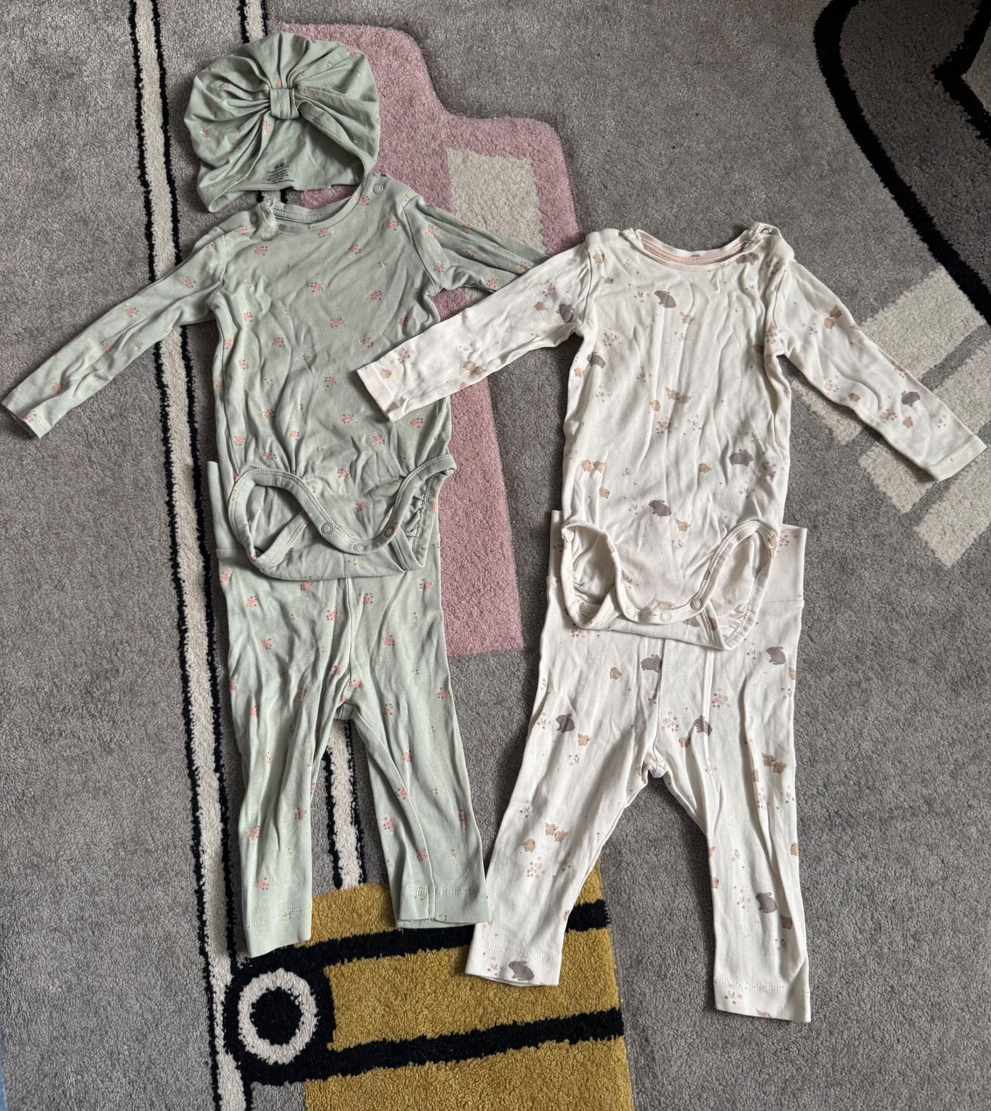 Paka zestaw ubrań dla dziewczynki 68, w tym kombinezon wiosenny H&M