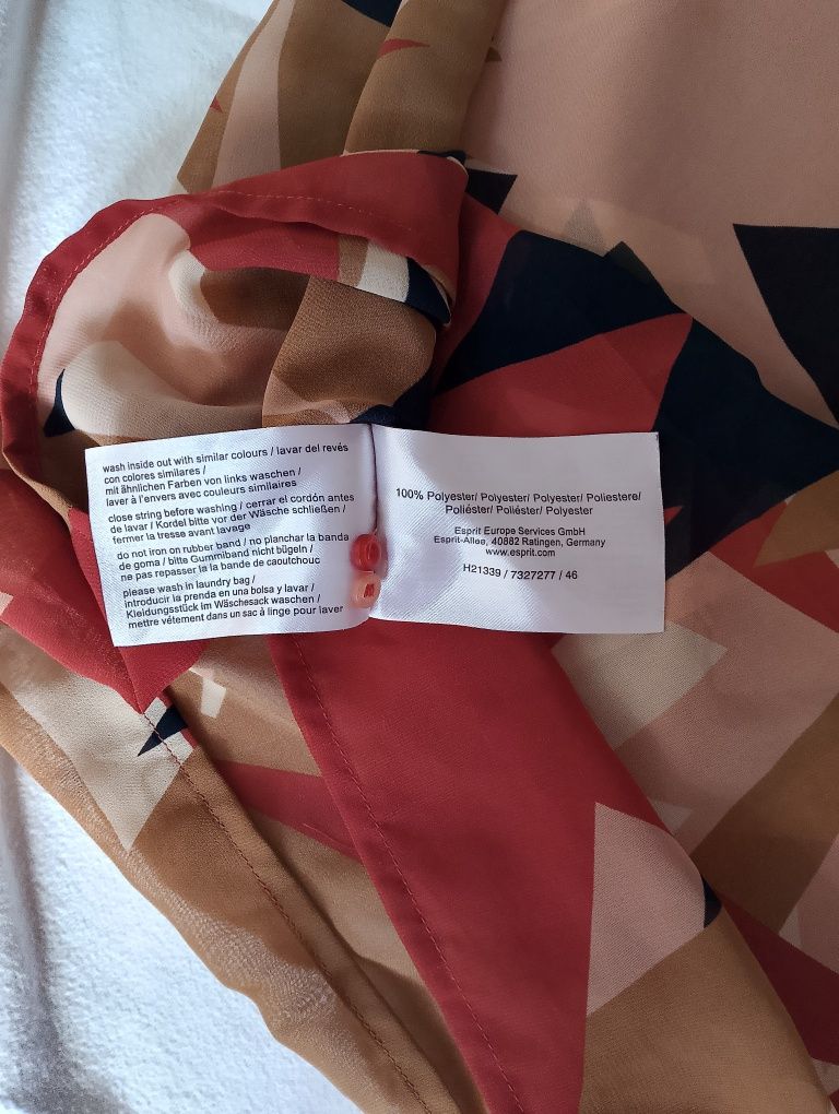 Bluzka przewiewna, lekka z długim rękawem rozm L