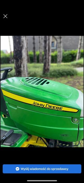 Kosiarka traktorek John deere 19km