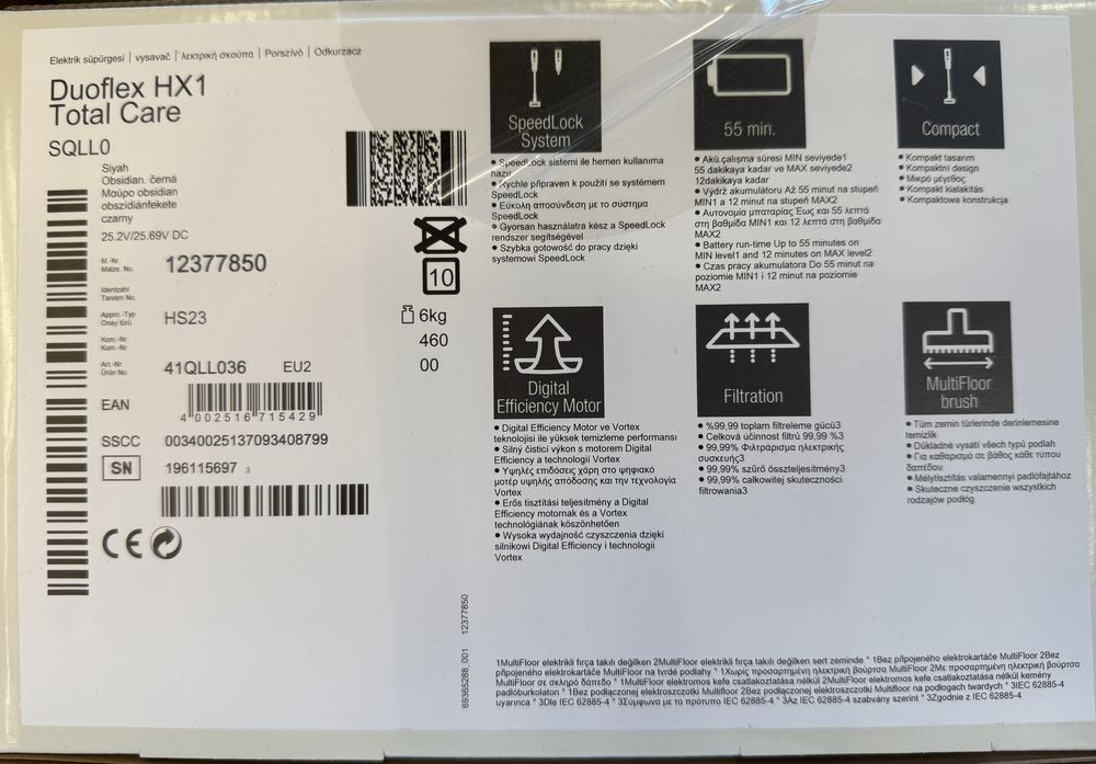 Odkurzacz bezprzewodowy Miele Duoflex HX1 Total Care