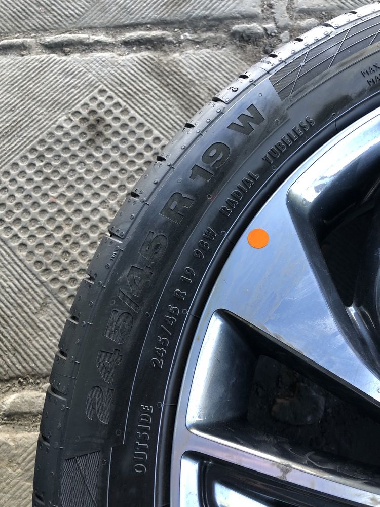 245/45R19-4шт Continental оригинал из Германии пара 7,5мм пара 6мм!