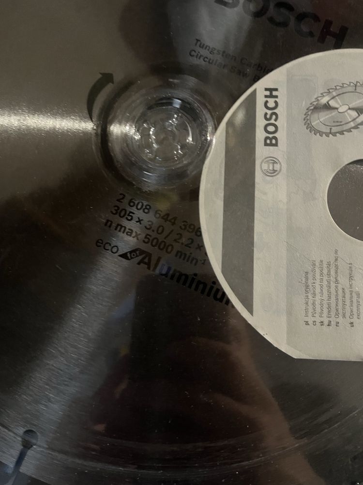 Циркулярний/Пиляльний диск Bosch Eco for Aluminium305х30х96 2608644396
