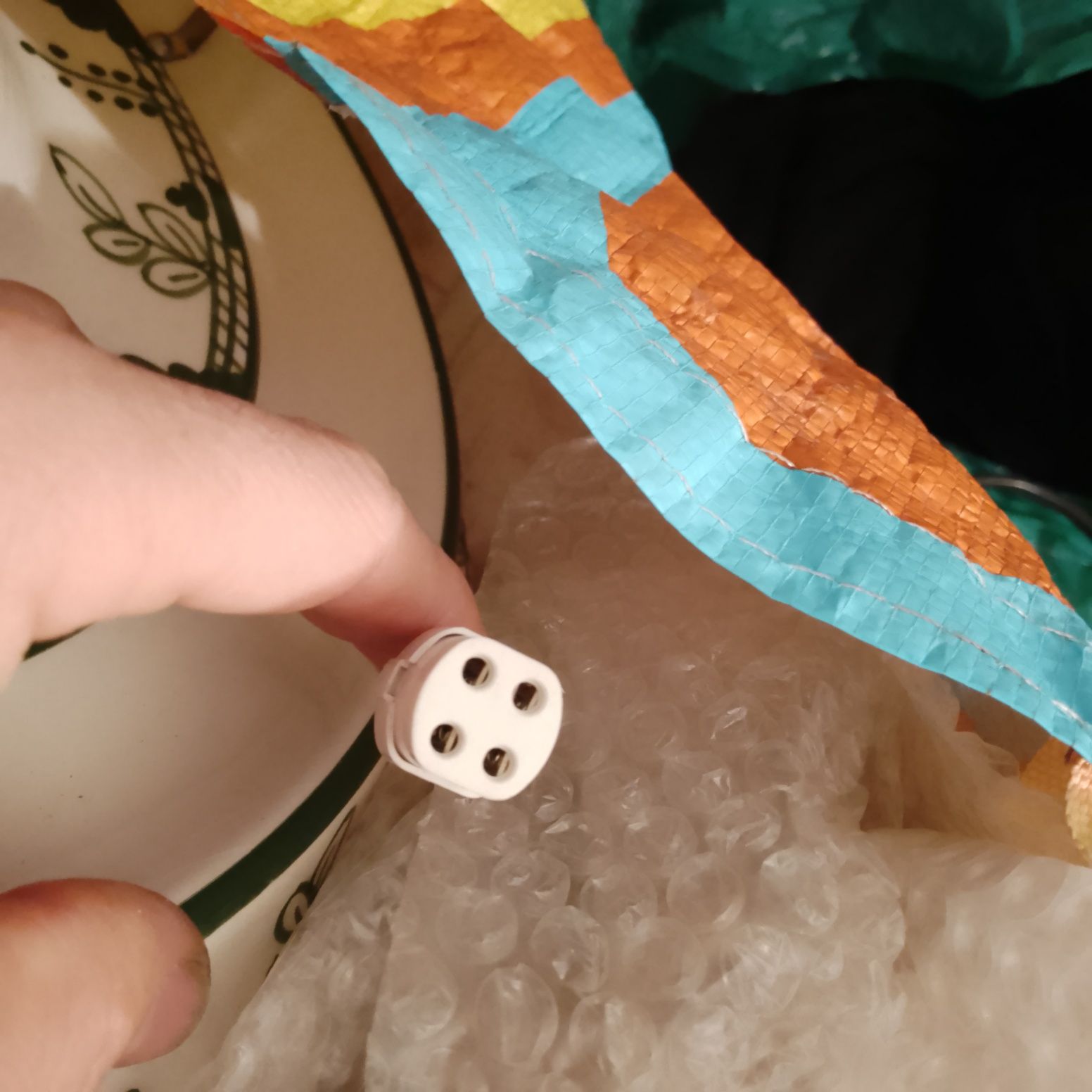 Candeeiro de porcelana