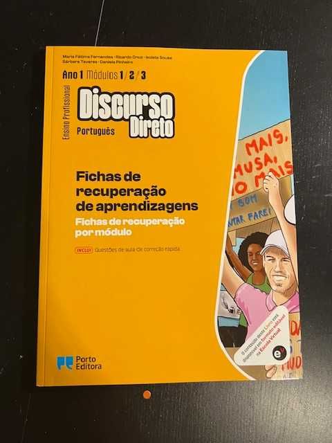 Conj. Pedagógico- Português -Profissional-"Discurso Direto (M: 1/2/3)"