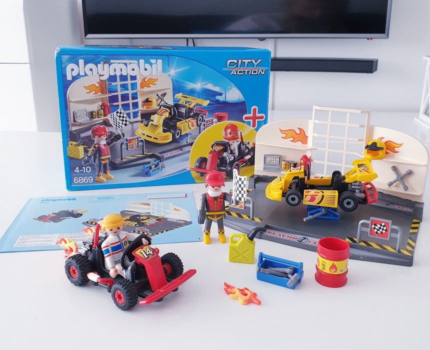 Playmobil City Action Warsztat Gokartów 6869 Auto Formuła Gokart