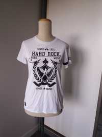 biała koszulka t-shirt podkoszulka Hard Rock by Laura Be L 10/11