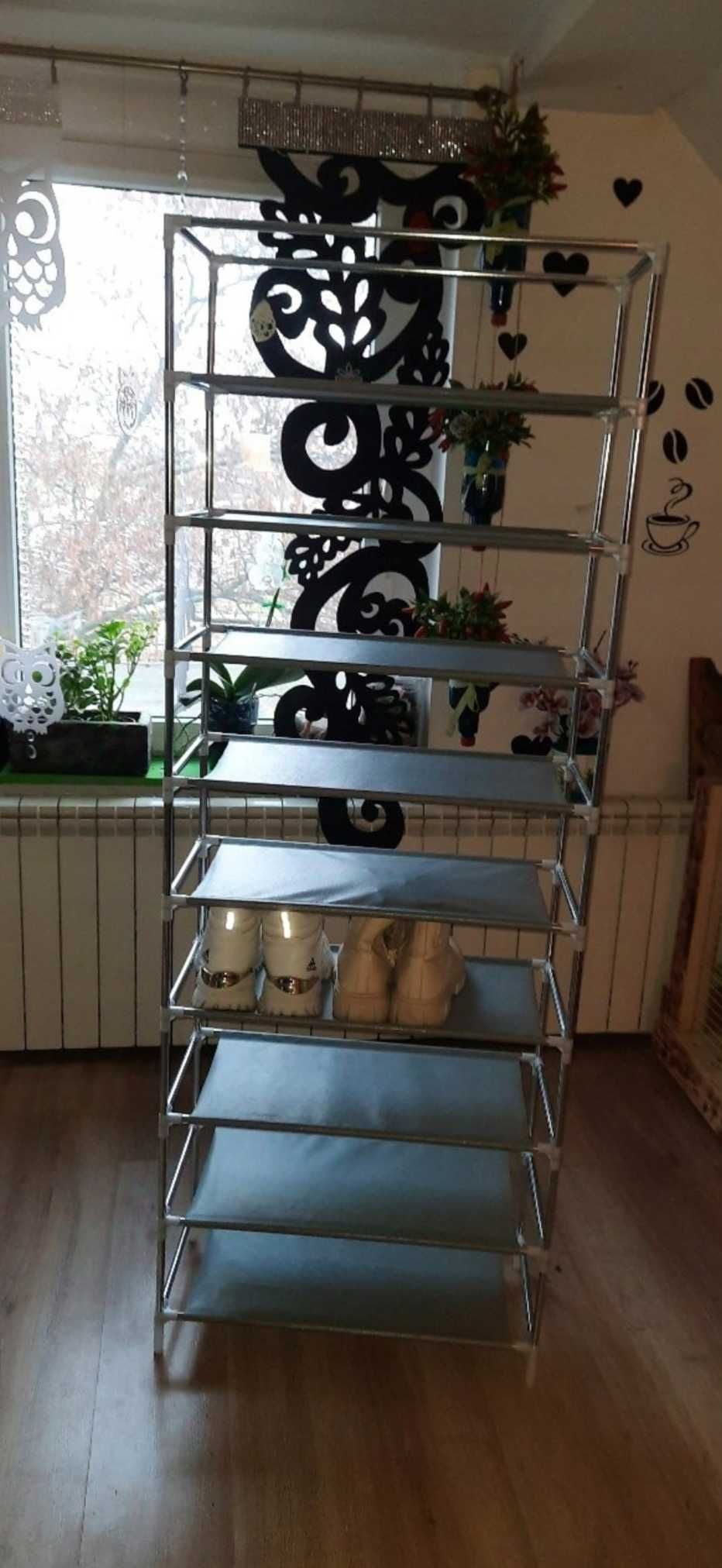 Pojemny Organizer do Garderoba Materiałowy Szary