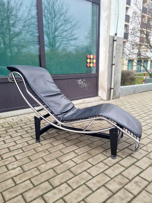 Leżanka,szezlong LC4 bauhaus ,insp.proj.Le Corbusiera,mid-century