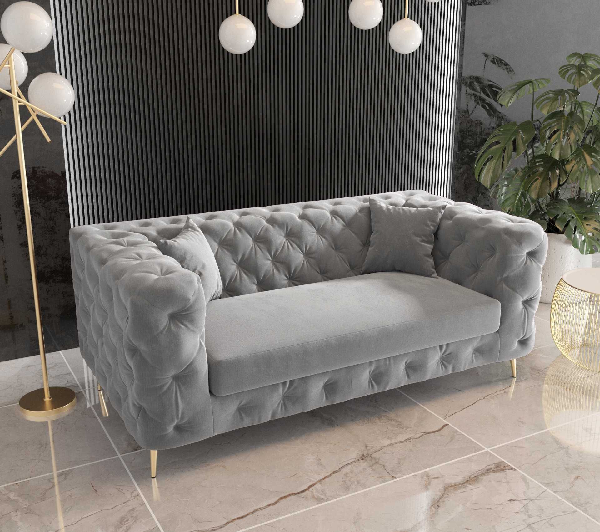 Sofa Boston Chesterfield Pikowana Glamour VeroLux