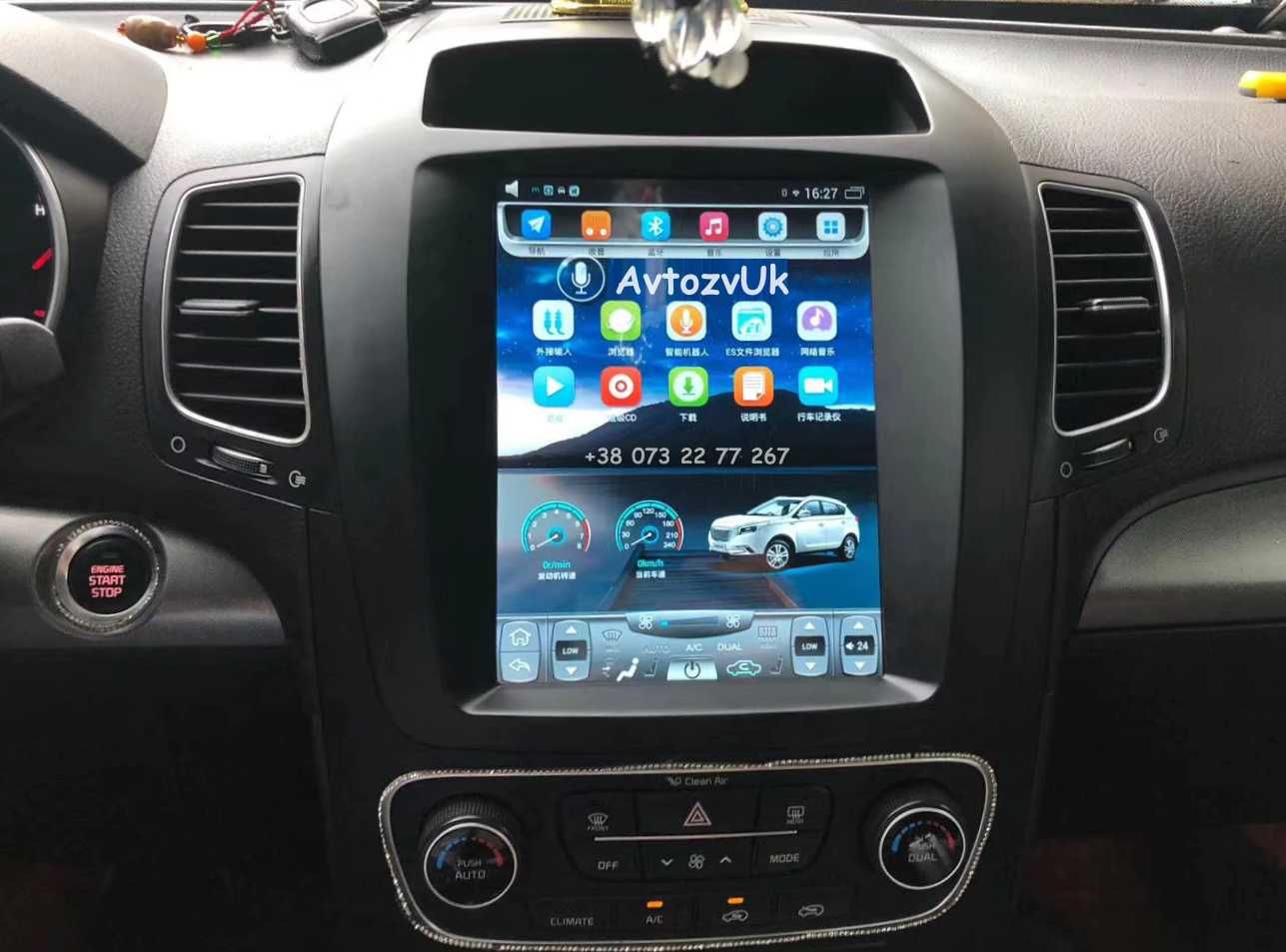 Магнитола SORENTO Kia Соренто GPS USB Tesla DVD Киа Carplay Android 14