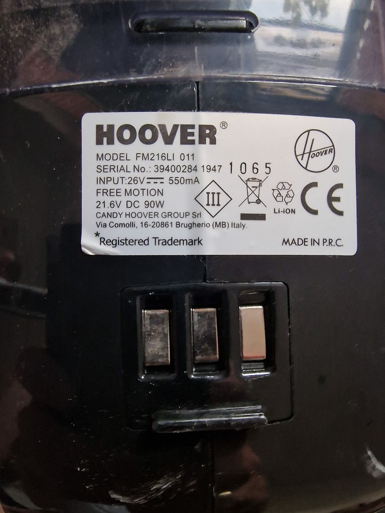 Odkurzacz bezprzewodowy pionowy Hoover FM216LI 011