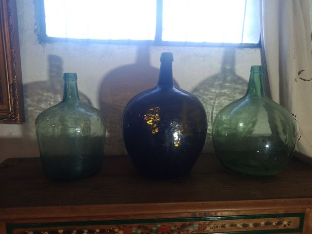 Garrafões vidro antigos