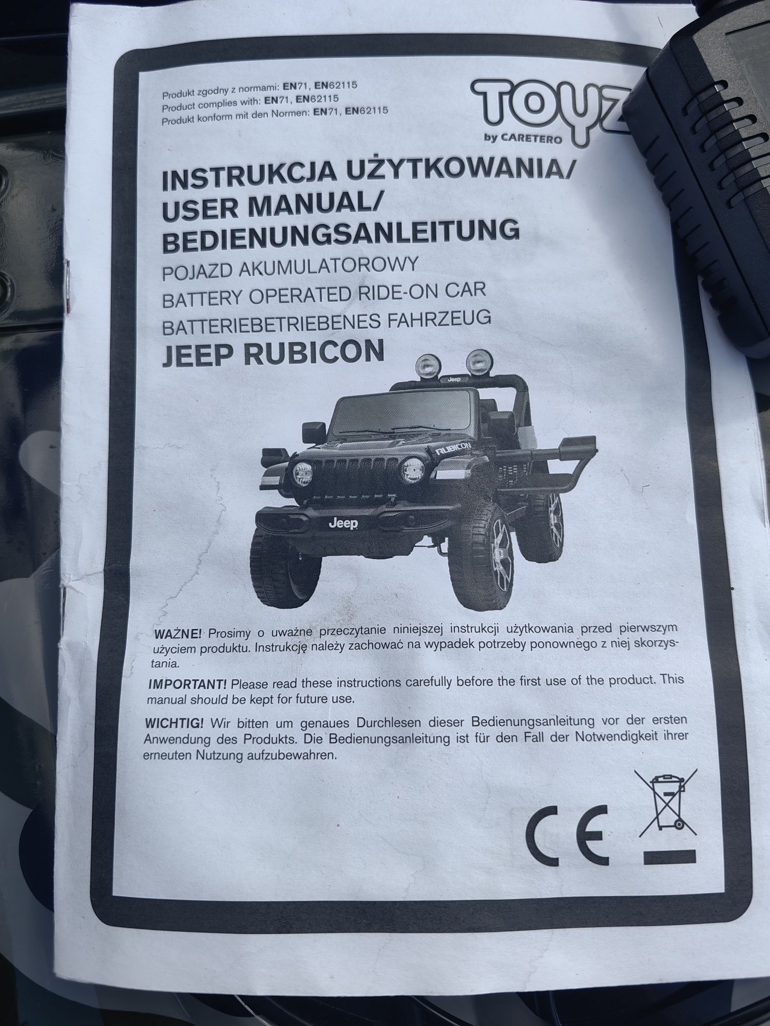 Jeep Rubicon pojazd akumulatorowy dla dzieci