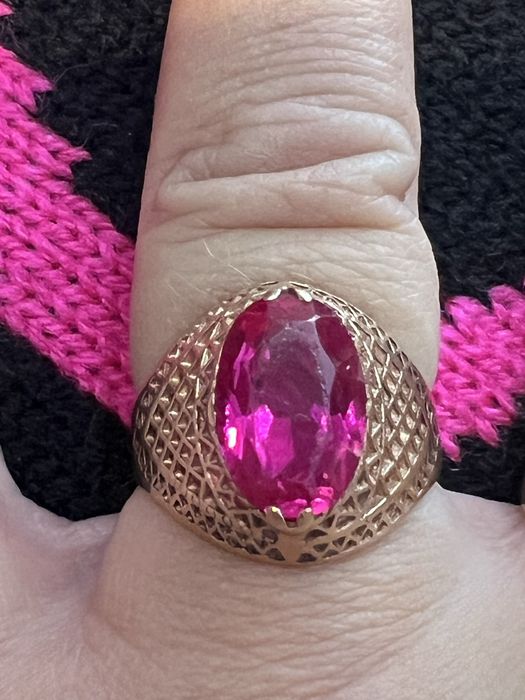 Cydny pierscionek zloto 585