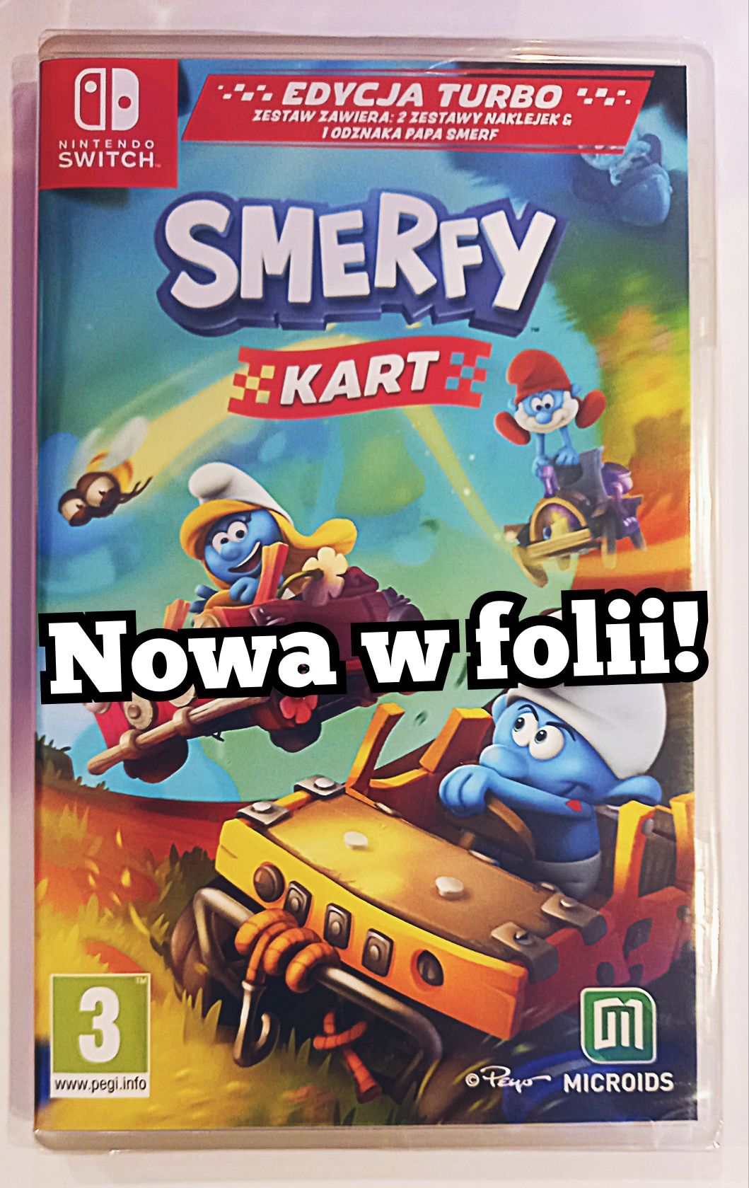 Smerfy Kart PL e. Turbo Nintendo Switch /nowa w folii! s. Chorzów