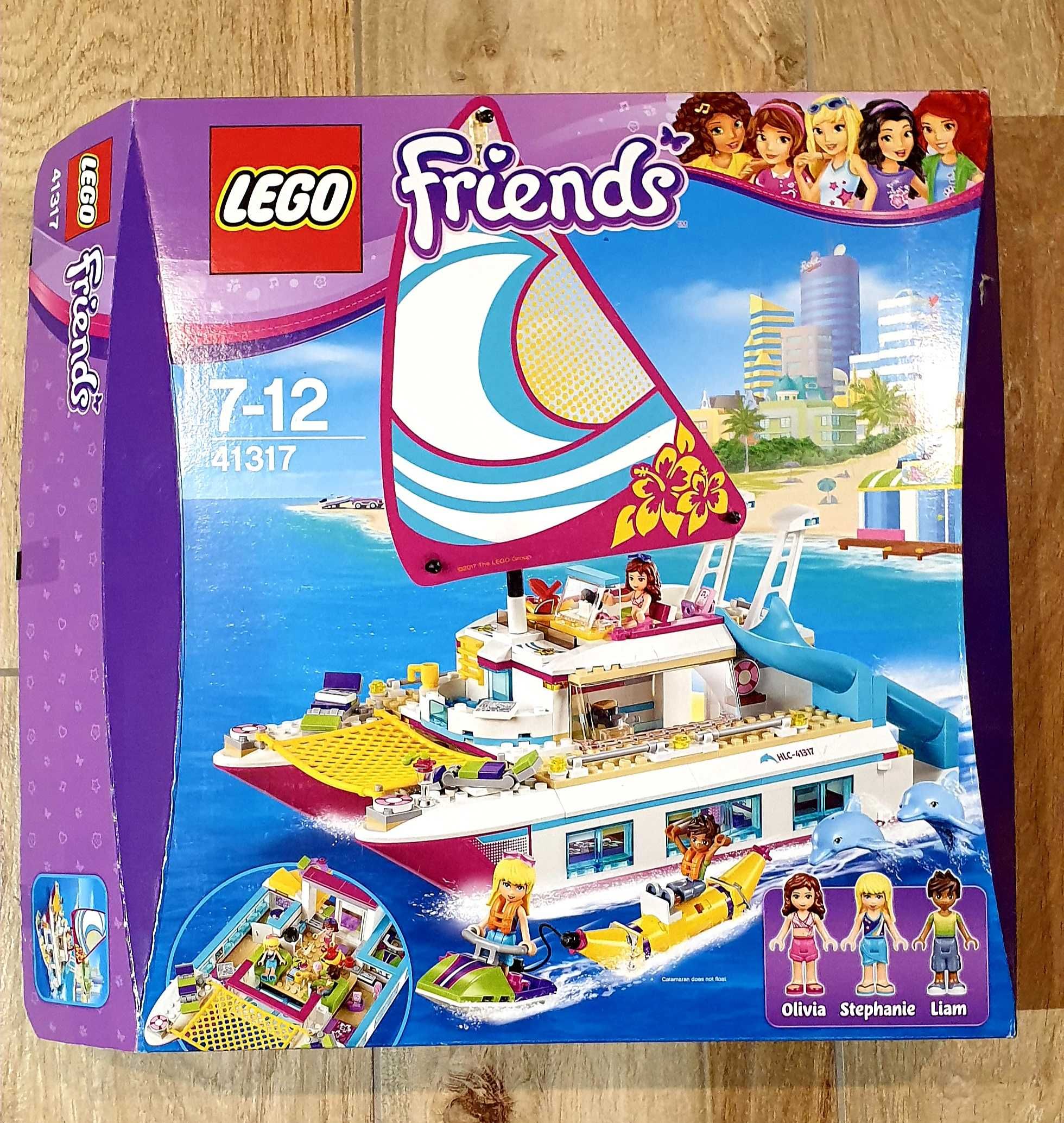 41317 lego friends słoneczny statek katamaran