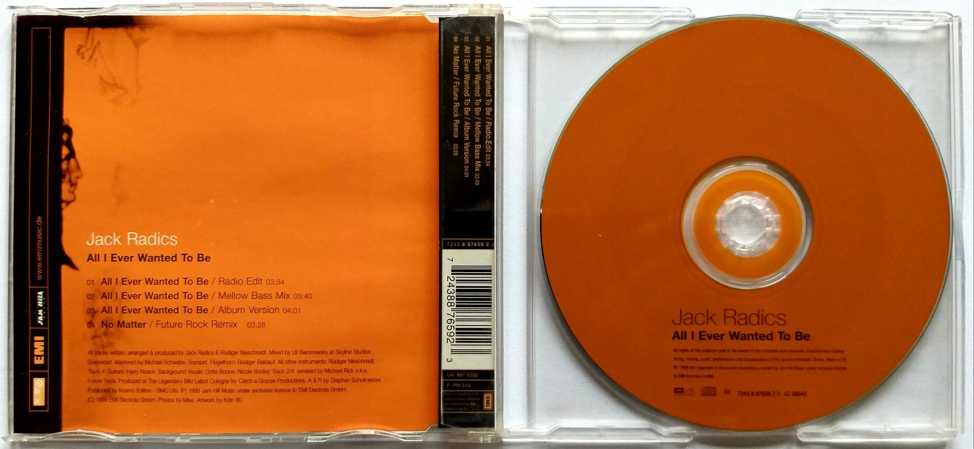 CDs Jack Radics All I Ever Wanted To Be 1999r