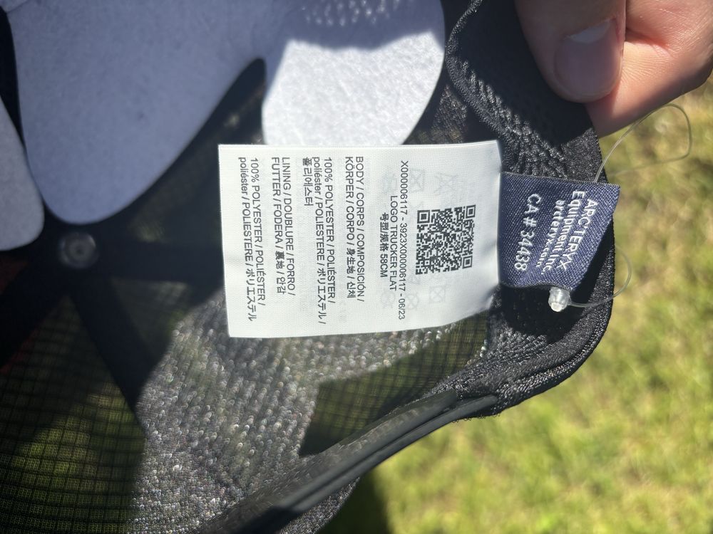 Czapka Arc’teryx czarna lato gore tex gorpcore rozmiar umiwesalny